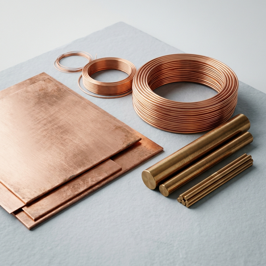 Premium Raw Copper & Brass Render